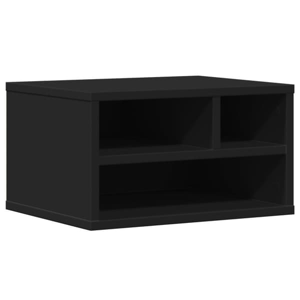 vidaXL printerstativ 40x32x22,5 cm konstrueret træ sort