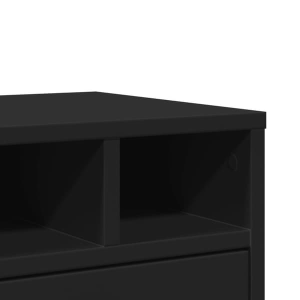 vidaXL printerstativ 40x32x22,5 cm konstrueret træ sort