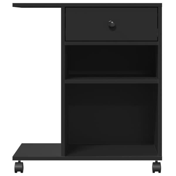 vidaXL printerstativ med hjul 60x40x68,5 cm sort