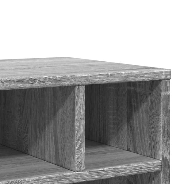 printerstativ med hjul 41x32x48 cm grå sonoma-eg