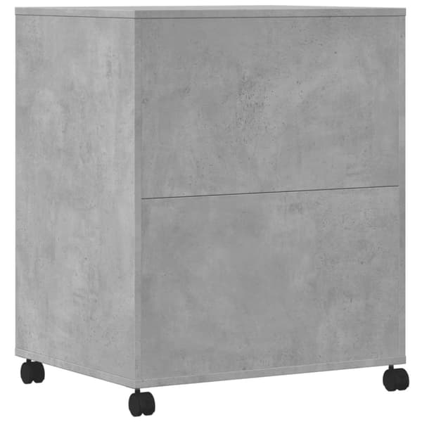 printerstativ med hjul 60x48x74 cm betongrå