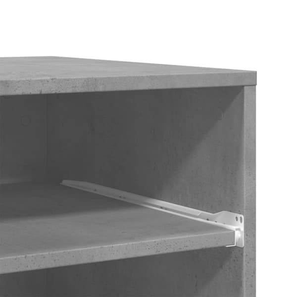 printerstativ med hjul 60x48x74 cm betongrå