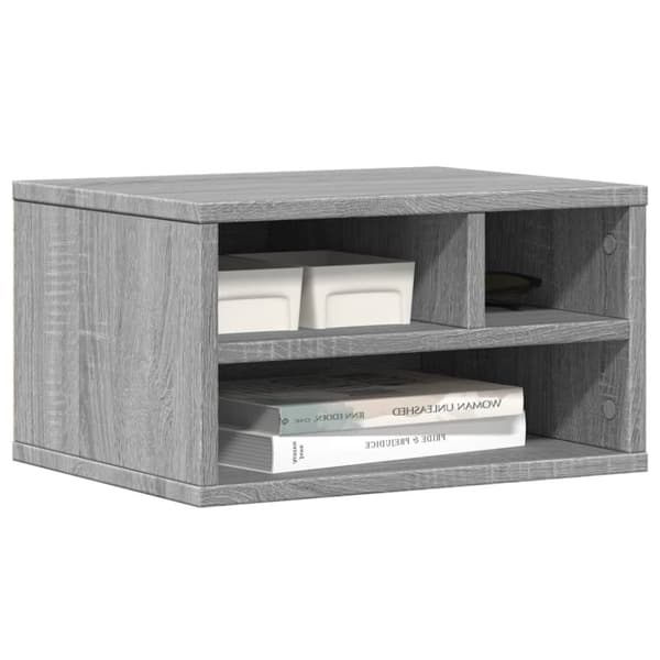 printerstativ 40x32x22,5 cm konstrueret træ grå sonoma-eg