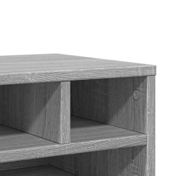 printerstativ 40x32x22,5 cm konstrueret træ grå sonoma-eg