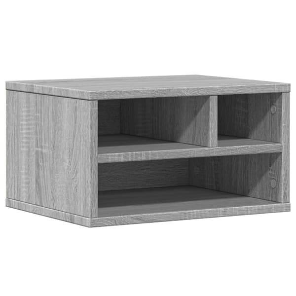printerstativ 40x32x22,5 cm konstrueret træ grå sonoma-eg