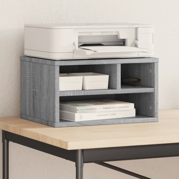 printerstativ 40x32x22,5 cm konstrueret træ grå sonoma-eg
