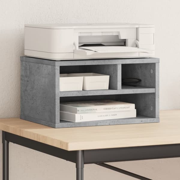 printerstativ 40x32x22,5 cm konstrueret træ betongrå