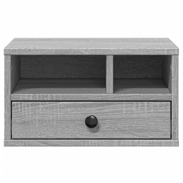 printerstativ 40x32x22,5 cm konstrueret træ grå sonoma-eg
