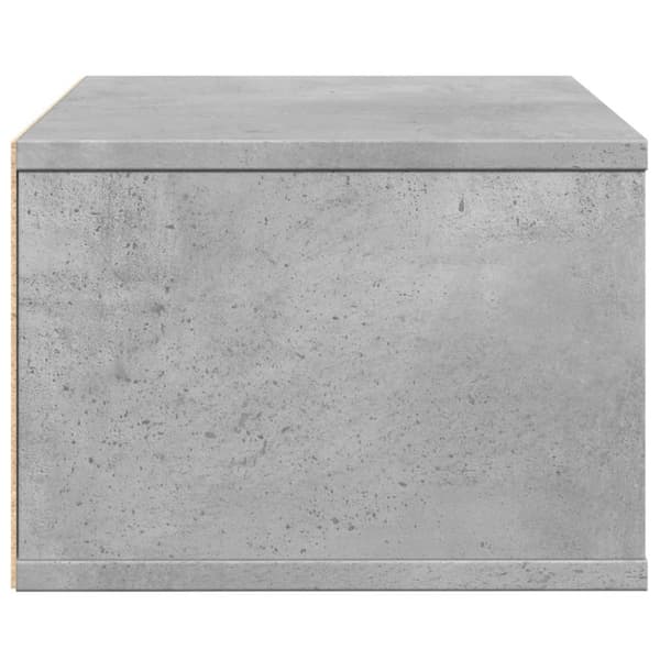 Tulostinteline betoninharmaa 40x32x22,5 cm tekninen puu