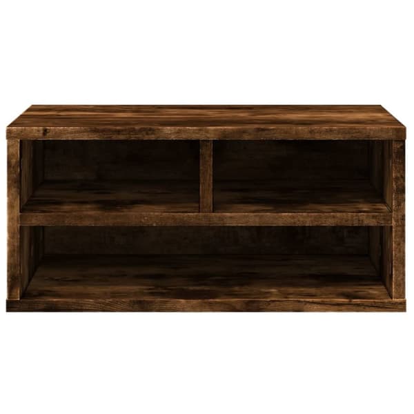 printerstativ 49x40x22,5 cm konstrueret træ røget egetræ