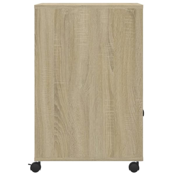 printerstativ med hjul 60x48x74 cm sonoma-eg
