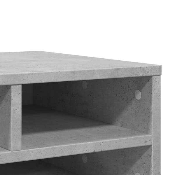 printerstativ 49x40x22,5 cm konstrueret træ betongrå