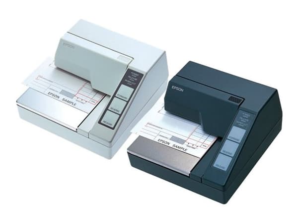 Epson TM U295 - Kvitteringsskriver - punktmatrise - JIS B5 - 16,2 cpi - 7 pin - inntil 2.1 linjer/sek - seriell - mørk grå