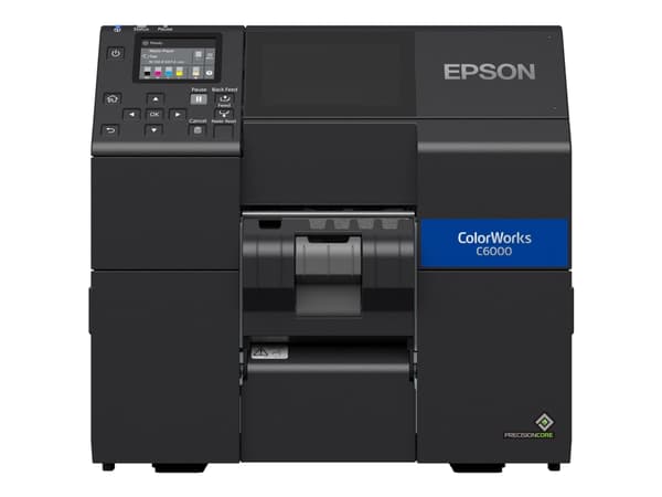 Epson ColorWorks CW-C6000Ae - Etiketprinter - farve - blækprinter - Rulle (11,2 cm) - 1200 x 1200 dpi - op til 119 mm/sek. (mono) / op til 119 mm/sek