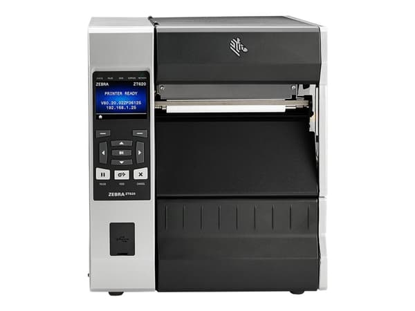 Zebra ZT620 - Etikettskrivare - direkt termisk/termisk överföring - Rulle (17,8 cm) - 203 dpi - upp till 305 mm/sek - USB, seriell, Gigabit LAN, USB-