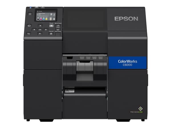 Epson ColorWorks CW-C6000Pe - Etikettskrivare - färg - bläckstråle - Rulle (11,2 cm) - 1200 x 1200 dpi - upp till 119 mm/sek (mono)/ upp till 119 mm/