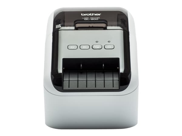 Brother QL-800 - Etikettskrivare - dubbelfärgad (monokrom) - direkt termisk - Rulle (6,2 cm) - 300 x 600 dpi - upp till 93 etiketter/min - USB 2.0 -