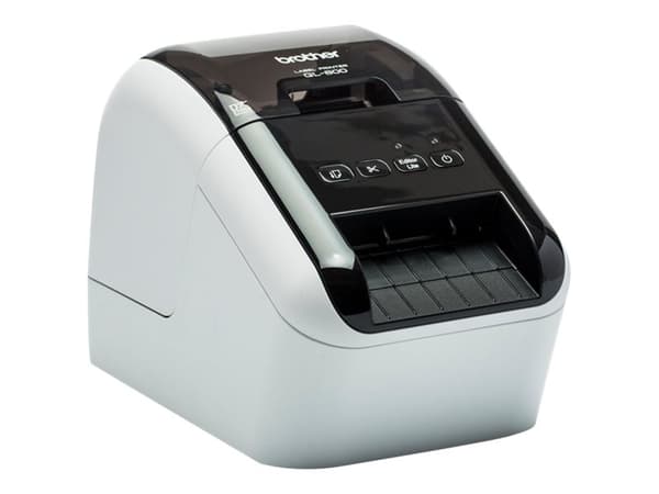 Brother QL-800 - Etikettskrivare - dubbelfärgad (monokrom) - direkt termisk - Rulle (6,2 cm) - 300 x 600 dpi - upp till 93 etiketter/min - USB 2.0 -