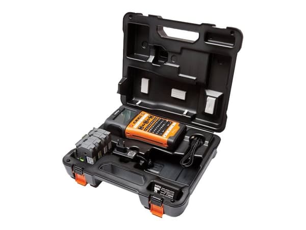 Brother P-Touch PT-E550WSP - Etikettskrivare - svartvit - termisk överföring - Rulle (2,4 cm) - 180 x 360 dpi - upp till 30 mm/sek - USB, Wi-Fi(n) - Svart, Orange