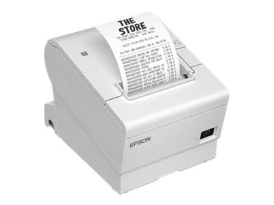 Epson TM T88VII (111A0) - Kvittoskrivare - termisk linje - Rulle (7,95 cm) - 180 x 180 dpi - upp till 500 mm/sek - USB 2.0, USB 2.0-värd, LAN, seriel