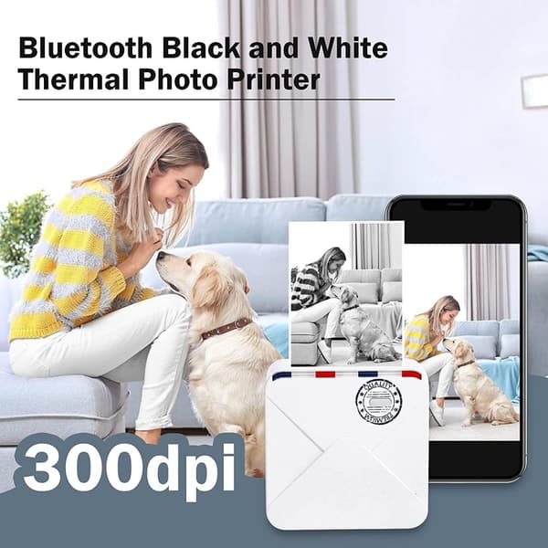 Phomemo M02S Termo Fotoskriver 300 dpi Med 7 ruller