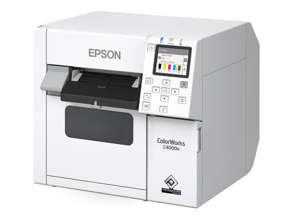 Epson ColorWorks CW-C4000E (BK) - Etikettskriver - farge - ink-jet - Rull (10,2 cm) - 1200 x 1200 dpi - inntil 100 mm/sek (mono) / inntil 100 mm/sek