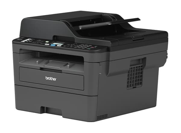 Brother MFC-L2710DN - Multifunktionsprinter - sort/hvid - Laser - Legal (216 x 356 mm) (original) - A4/Legal (medie) - op til 30 sider/min. (Udskriv) Sort, Grå