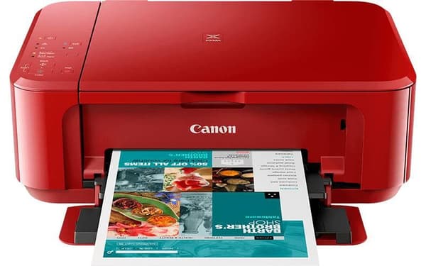 Canon PIXMA MG3650S Alt-i-en printer - rød