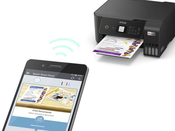 Epson EcoTank ET-2825 - multifunktionsprinter - farve - inkjet - genopfyldelig - A4 (medier) - op til 10 sider/min. (Udskriv) - 100 ark - USB, Wi-Fi -