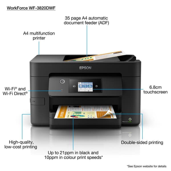 Epson WorkForce Pro WF-3820DWF - Allt-i-ett-skrivare