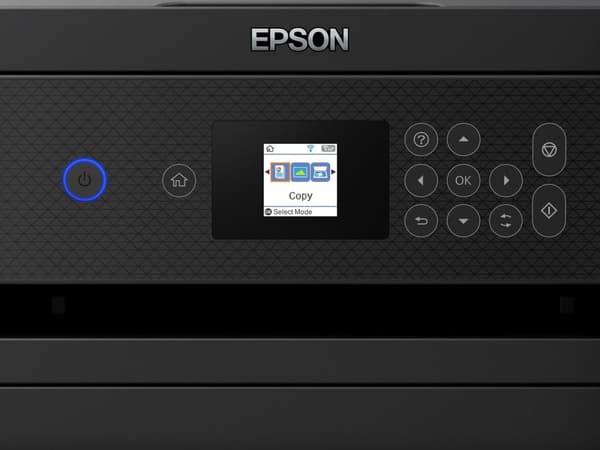 Epson EcoTank ET-2851 - multifunktionsprinter - farve - inkjet - genopfyldelig - A4 (medie) - op til 10,5 sider/min. (Udskriv) - 100 ark - USB, Wi-Fi