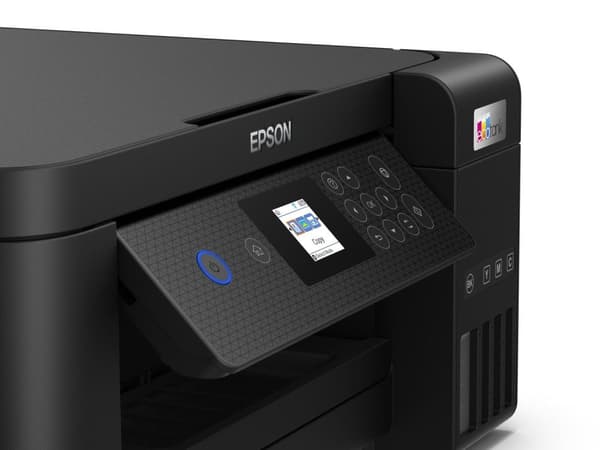 Epson EcoTank ET-2851 - multifunktionsprinter - farve - inkjet - genopfyldelig - A4 (medie) - op til 10,5 sider/min. (Udskriv) - 100 ark - USB, Wi-Fi