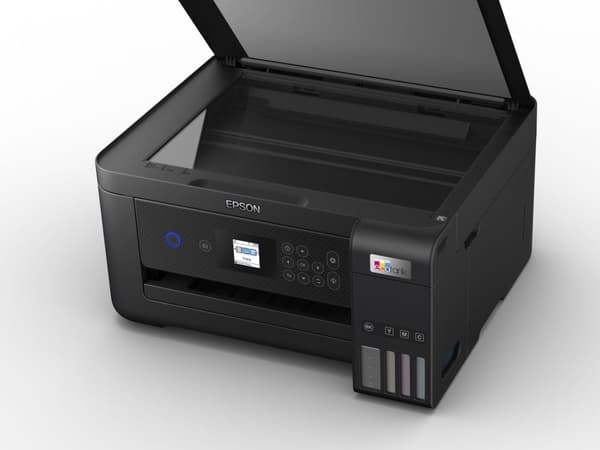 Epson EcoTank ET-2851 - multifunktionsprinter - farve - inkjet - genopfyldelig - A4 (medie) - op til 10,5 sider/min. (Udskriv) - 100 ark - USB, Wi-Fi