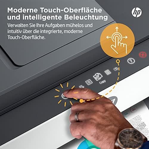 HP Smart Tank 7605 -monitoimitulostin (tulostin, skanneri, kopiokone, faksi, automaattinen asiakirjansyöttölaite, WLAN, LAN, AirPrint, sisältää mustee