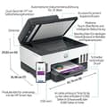 Pikkukuva 2 / 6: HP Smart Tank 7605 -monitoimitulostin (tulostin, skanneri, kopiokone, faksi, automaattinen asiakirjansyöttölaite, WLAN, LAN, AirPrint, sisältää mustee