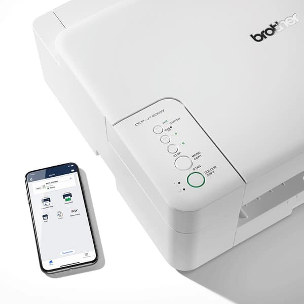 Brother DCP-J1200W - Allt-i-ett-skrivare - Vit