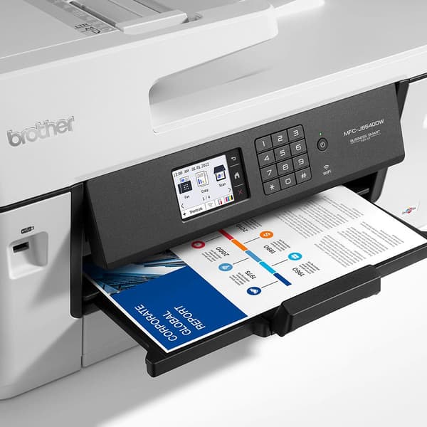 Brother MFCJ6540DWERE1 farve inkjet multifunktionsprinter A3 printer, scanner, kopimaskine, fax ADF, duplex, LAN, USB, WL EcoPro (MFCJ6540DWERE1)