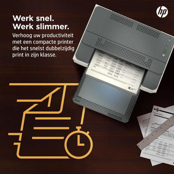 HP LaserJet M209dw Printer, Monokrom, Printer til hjemme- og hjemmekontor, Print, Duplex-udskrivning; kompakt størrelse; Energieffektiv; Dual band Wi-