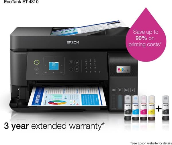 Epson EcoTank ET-4810 Inkjet A4 4800 x 1200 DPI WiFi (C11CK57402)