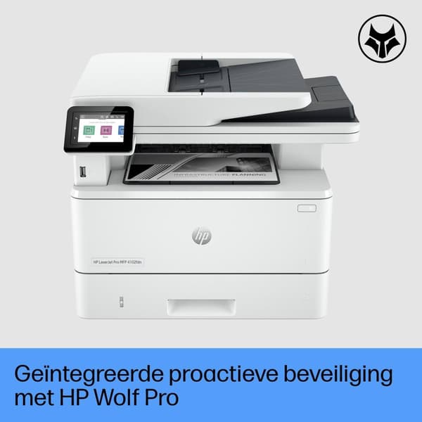 HP Inc HP LaserJet Pro MFP 4102fdn - multifunktionsprinter - sort/hvid - laser - lovlig (216 x 356 mm) (original) - A4/legal (medie) - op til 38 sider