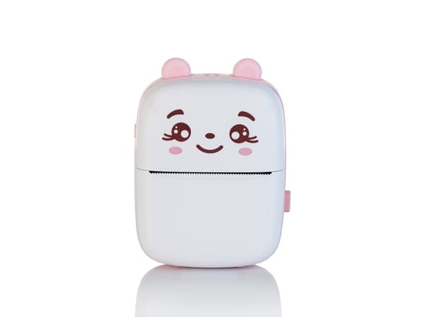 Extralink EPP-001 Rosa | Mini termisk skriver | Bluetooth, USB-C, 1200mAh, 210dpi