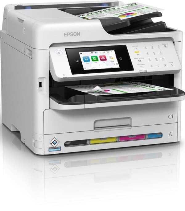 Epson WorkForce Pro WF-C5890DWF - Multifunktionsprinter - farve - inkjet - A4/Legal (medie) - op til 25 sider/min. (Udskriv) - 330 ark - 33,6 Kbps - U