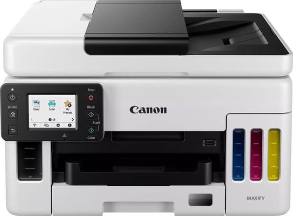 Canon MAXIFY GX6050 - Multifunktionsskrivare - färg - bläckstråle - påfyllningsbar - Legal (216 x 356 mm)/A4 (210 x 297 mm) (Original) - A4/Legal (med Svart, Gul