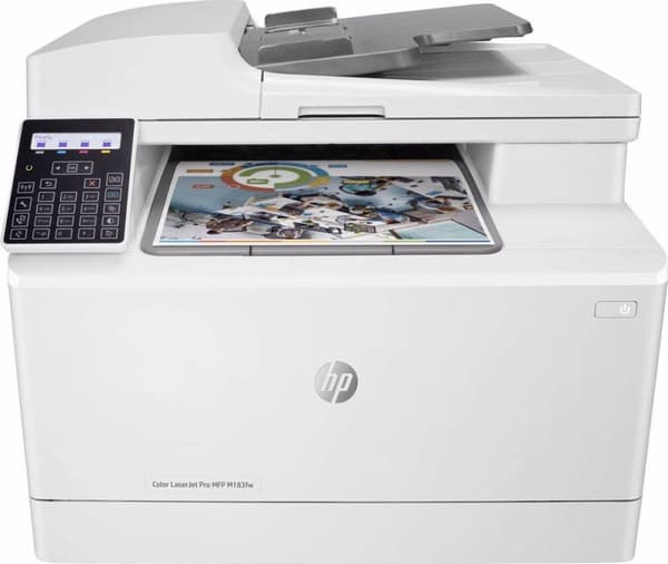 HP Color LaserJet Pro MFP M183fw - Monitoimitulostin - väri - laser - 216 x 297 mm (alkuperäinen) - A4/Legal (media) - jopa 16 sivua/min. (Kopioi) - j Valkoinen
