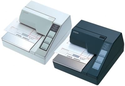 Epson TM-U 295, RS232, vit recept-/kvittoskrivare, matrisutskrift, utskriftsbredd (max.): 65 mm, hastighet (max.): 2,1 lps, RS232, ESC/POS, beställ se