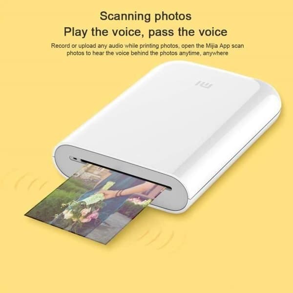 Xiaomi fotoskrivare Bärbar fotoskrivare Vit