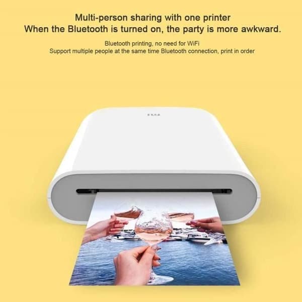 Xiaomi fotoskrivare Bärbar fotoskrivare Vit