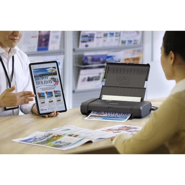 Canon Printer Med Batteri Pixma Tr150 Oled Display Wlan Sort One Size / EU Plug