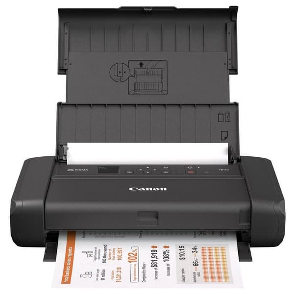 Canon Printer Med Batteri Pixma Tr150 Oled Display Wlan Sort One Size / EU Plug
