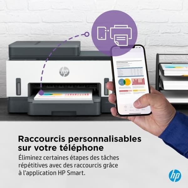 HP Smart Tank 7305 Allt-i-ett-skrivare - Termisk bläckstråleskrivare - Färg - Bläckbehållare